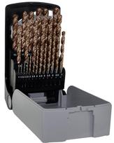 Grąžtų komplektas Tivoly Furius HSS Drill Set, metalas/nerūdijantysis plienas/gelžbetoniui, hss, kvadratas, 1 mm