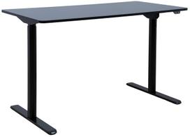 Kompiuterio stalas Home4you Ergo Light, 120 cm x 60 cm, 72.5 - 117.5 cm, juoda sp.