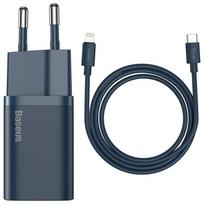 Telefono įkroviklis Baseus Super Si 1C, USB-C, mėlyna sp., 20 W
