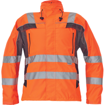Darbinis švarkas vyrams Cerva Ticino, juoda sp./oranžinė sp., 3XL dydis