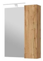 Laisvai pastatoma vonios spinta Vento Bronx Bronx 65 with mirror, ruda sp., 16.6 cm x 65 cm x 80 cm