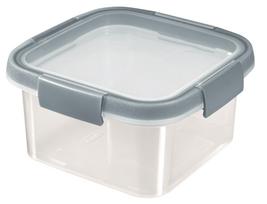Dėžutė maistui Curver Smart Eco Fresh Square Square, 1.1 l, 16 cm x 16 cm, skaidri sp./pilka sp.
