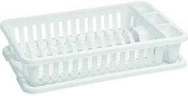Indų džiovykla Curver Compact, 42 cm x 26.5 cm x 8.8 cm, plastikas, balta sp.