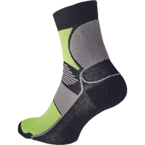 Kojinės vyrams Cerva Knoxfield Basic, juoda sp./geltona sp., 43-44 dydis