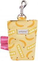 Maišelių šunų ekskrementams dėklas Amiplay Be Happy Dog Waste Dispenser Banana, 6 cm x 2 cm geltona sp.