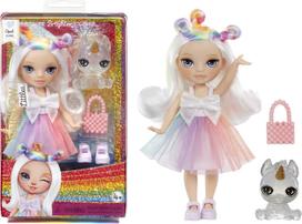 Lėlė su priedais Rainbow High Little Sister Opal, 14 cm, balta sp.