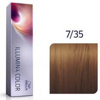 Plaukų dažai Wella Illumina Color, medium gold mahagony blonde sp., 7/35, 60 ml