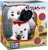 Žaislinis gyvūnas šuo Tm Toys Puppy Luv Pepper, anglų, balta sp./juoda sp.