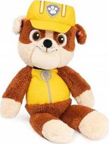 Pliušinis žaislas šuo Spin Master Paw Patrol Rubble, ruda sp./geltona sp., 33 cm