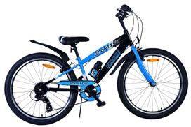 Vaikiškas dviratis, vaikų Volare Sportivo 24112, mėlyna sp./juoda sp., 24"