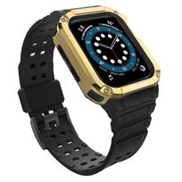 Dirželis Hurtel, Protect Strap Band With Case Apple Watch 41/40/38mm, geltona sp.
