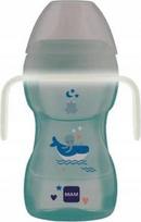 Puodelis su snapeliu Mam Fun To Drink Better Together, 270 ml, 9 mėn., plastikas, žalia sp.