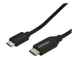 Laidas StarTech USB2CUB2M, USB Type C/Micro USB, 200 cm, juoda sp.