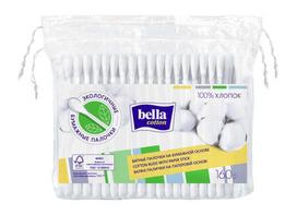 Kosmetiniai vatos pagaliukai Bella Cotton, 160 vnt., balta sp.