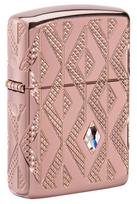 Žiebtuvėlis Zippo Armor® Geometric Diamond Pattern Design 49702, rožinė sp.