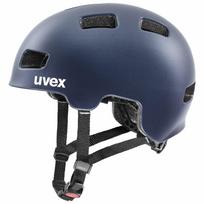 Dviratininkų šalmas vaikams Uvex 4cc, mėlyna sp., 51-55 cm