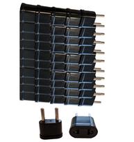 Adapteris UPH Travel adapter US to EU 50 pcs Euro plug, US Socket, juoda sp.