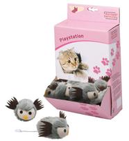 Žaislas katei Europet Bernina Shaking Owl, pilka sp., 7.6 cm