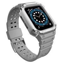 Dirželis Hurtel, Protect Strap Band With Case Apple Watch 41/40/38mm, pilka sp.