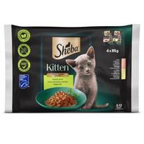 Šlapias kačių maistas Sheba, mėsa, 0.085 kg x 4 vnt.