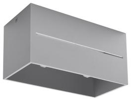 Šviestuvas lubų Sollux Lobo Maxi SL.0385, G9, 2 x 40 W, pilka sp.