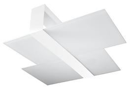Šviestuvas lubų Sollux Massimo I 10516555, E27, 2 x 60 W, sidabro sp.