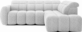Kampinė sofa Falconn Coralline 01, pilka sp., dešininė, 208 x 258 cm x 107 cm