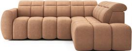 Kampinė sofa Falconn Xillar 24, rožinė sp., dešininė, 208 x 258 cm x 107 cm