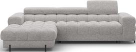 Kampinė sofa - lova Felro Pellerito 20, pilka sp., kairinė, 181 x 285 cm x 93 cm