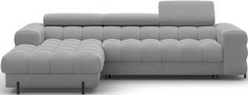 Kampinė sofa - lova Felro Sola 04, pilka sp., kairinė, 181 x 285 cm x 93 cm