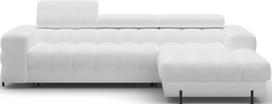 Kampinė sofa Felro Royal 01, balta sp., dešininė, 181 x 285 cm x 93 cm