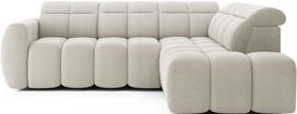 Kampinė sofa Falconn Royal 18, smėlio sp., dešininė, 208 x 258 cm x 107 cm
