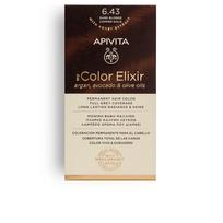 Plaukų dažai Apivita My Color Elixir, dark golden copper blonde, 6.43, 50 ml