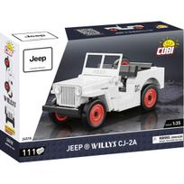 Konstruktorius, automobilis Cobi Jeep Willys CJ-2A 24518, 111 vnt., balta sp.