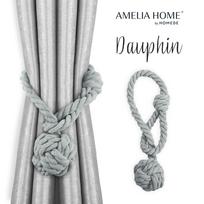 Užuolaidų aksesuaras AmeliaHome Dauphin, 38 cm, pilka sp., 2 vnt.
