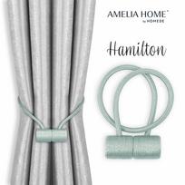 Užuolaidų aksesuaras Restilo Hamilton, 29 cm, žydra sp., 2 vnt.