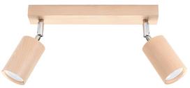 Šviestuvas lubų Sollux Berg 2 SL.0702, GU10, 2 x 40 W, medienos sp.