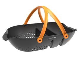 Vaisių krepšys Fiskars, 61 cm x 38.8 cm x 13.7 cm, juoda sp./oranžinė sp.
