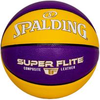 Krepšinio kamuolys Spalding Super Flite 76930Z, 7 dydis, geltona sp./violetinė sp.