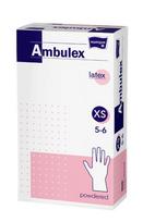 Pirštinės Matopat Ambulex Latex, su pudra, XS, 100 vnt.