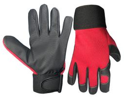 Pirštinės Forte Tools GM238, suaugusiems, juoda sp./raudona sp., 8/M