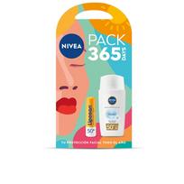 Priemonė įdegio priežiūrai veidui/lūpoms Nivea Sun Pack 365 Days SPF50+