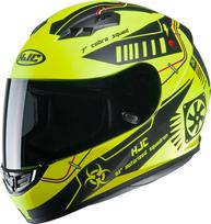 Motociklininko šalmas Hjc CS15 Tarex, S, juoda sp./geltona sp.