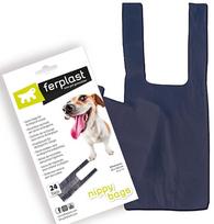Maišeliai šunų ekskrementams Ferplast L270 93601000, 24 x 12 cm, 24 cm x 12 cm, 24 vnt. juoda sp.