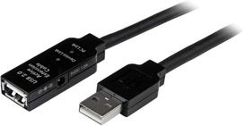 Kabelis StarTech USB 2.0 Extension USB2AAEXT10M USB male, USB female, 10 m, juoda sp.