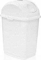 Šiukšliadėžė Katex Slim, balta sp., 5 l, 28 cm x 15 cm