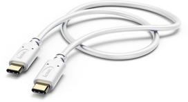 Kabelis Hama Charging/Data Cable 00183330 USB Type-C, USB Type-C, 1 m, balta sp.