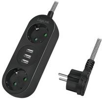 Buitinis ilgintuvas Logilink 2-Way, LPS262U, 3 x 1,5 mm², 1.5 m, 2 lizdų