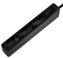 Buitinis ilgintuvas Logilink Slim, LPS229B, 2 x 1 mm², 1.5 m, IP20, 3 lizdų