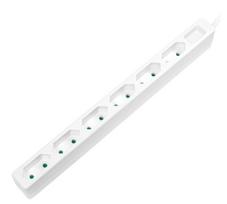 Buitinis ilgintuvas Logilink Slim, LPS231, 2 x 1 mm², 1.5 m, IP20, 6 lizdų